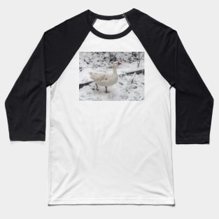 Gander in the Snow Baseball T-Shirt